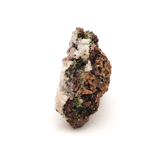 Conichalcite and Calcite, Mina Ojuela, Mapimi, Mexico (50)
