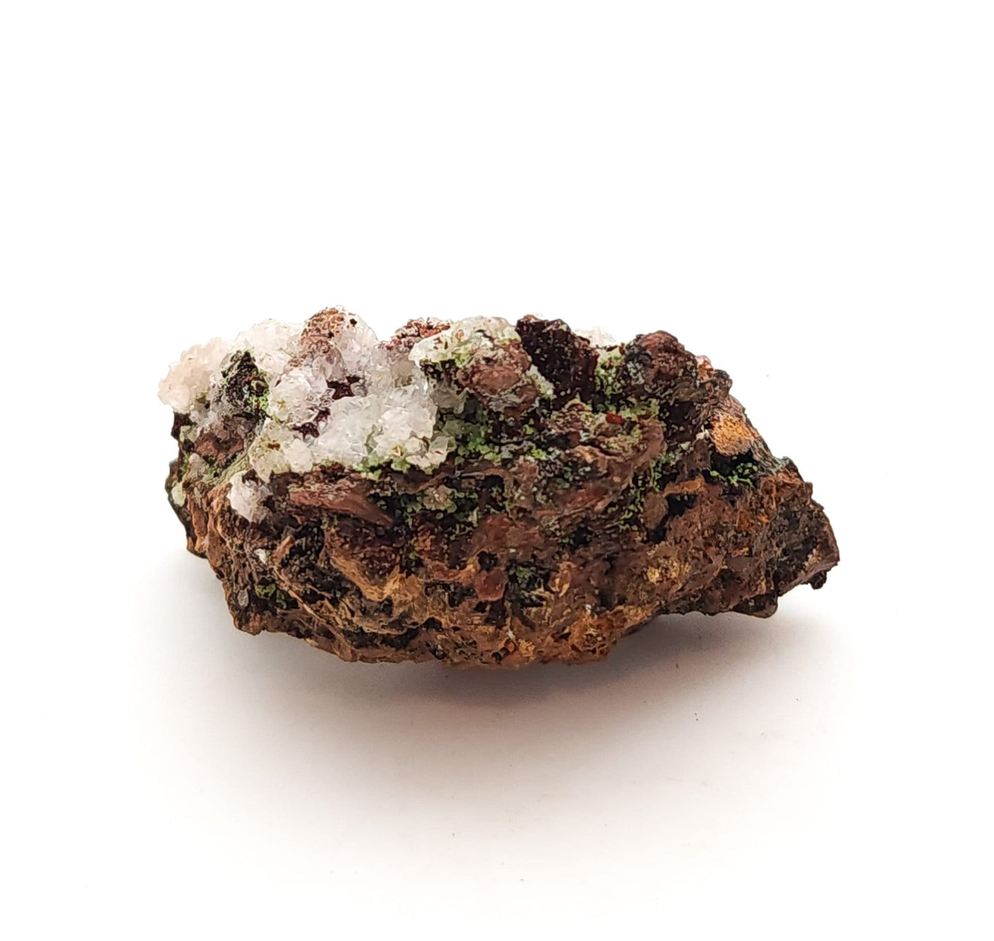 Conichalcite and Calcite, Mina Ojuela, Mapimi, Mexico (50)
