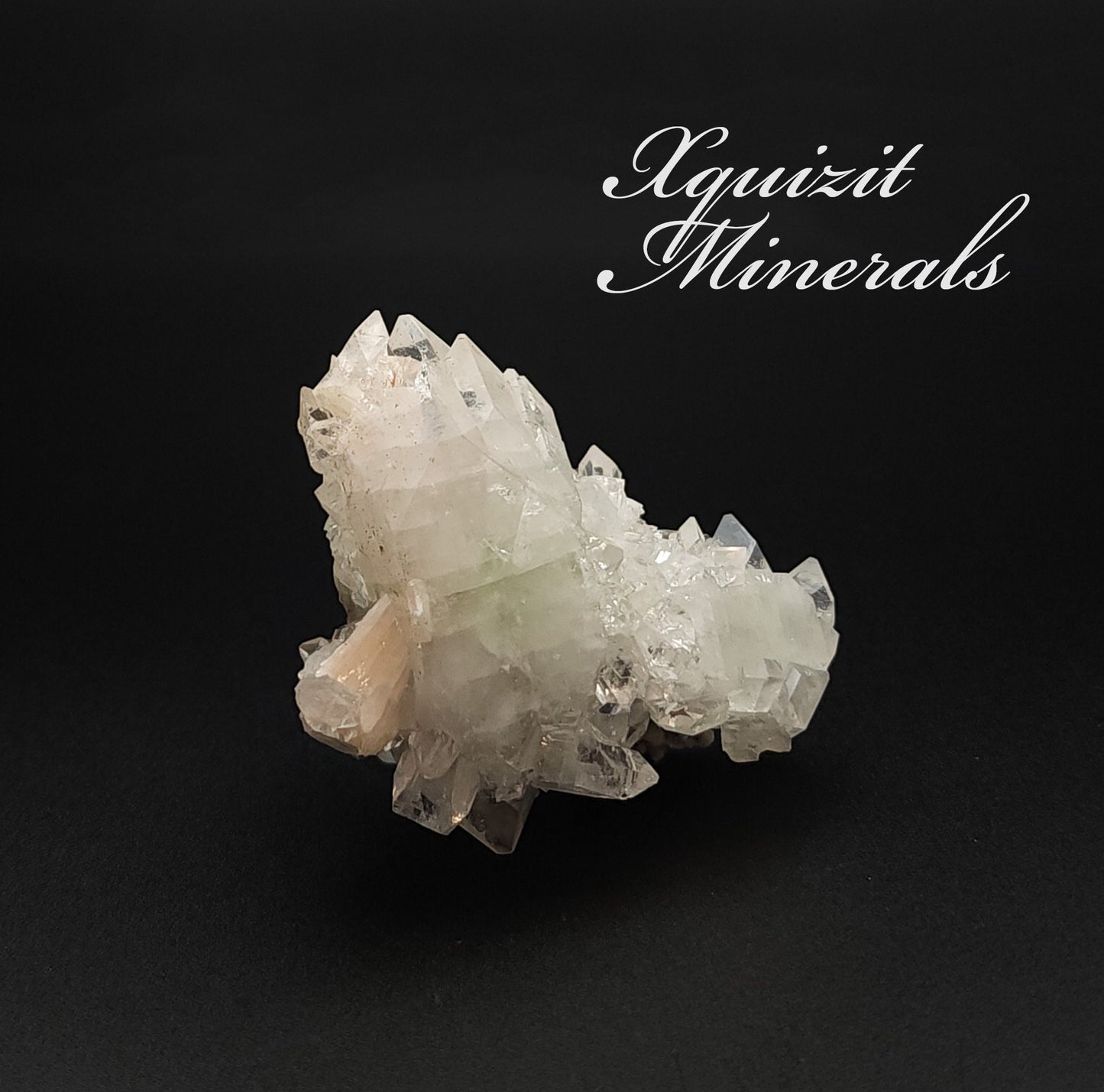 Apophyllite with Stilbite, Deccan Plateau, Jalgaon, India (50)