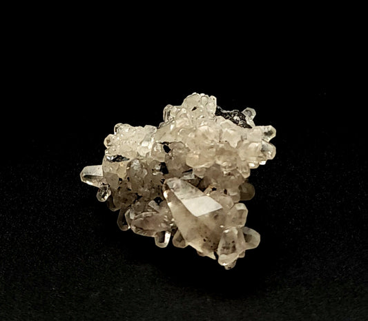 Calcite and Stibnite, RARE, Xikuangshan Sb deposit, Lengshuijiang Co., Loudi, Hunan, China (42)
