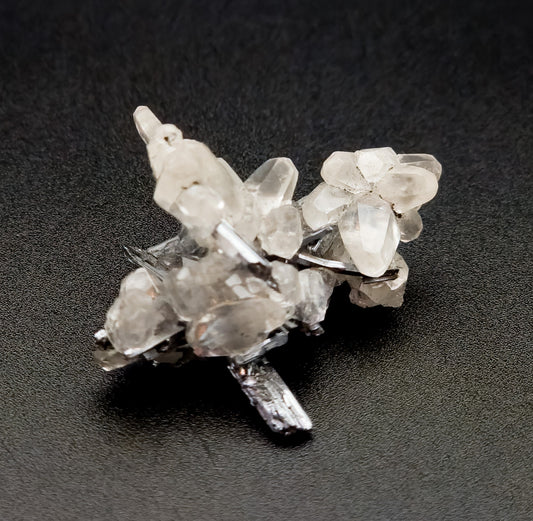 Calcite and Stibnite, Xikuangshan Sb deposit, Lengshuijiang Co., Loudi, Hunan, China (17)