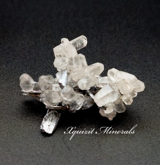 Calcite and Stibnite, Xikuangshan Sb deposit, Lengshuijiang Co., Loudi, Hunan, China (17)