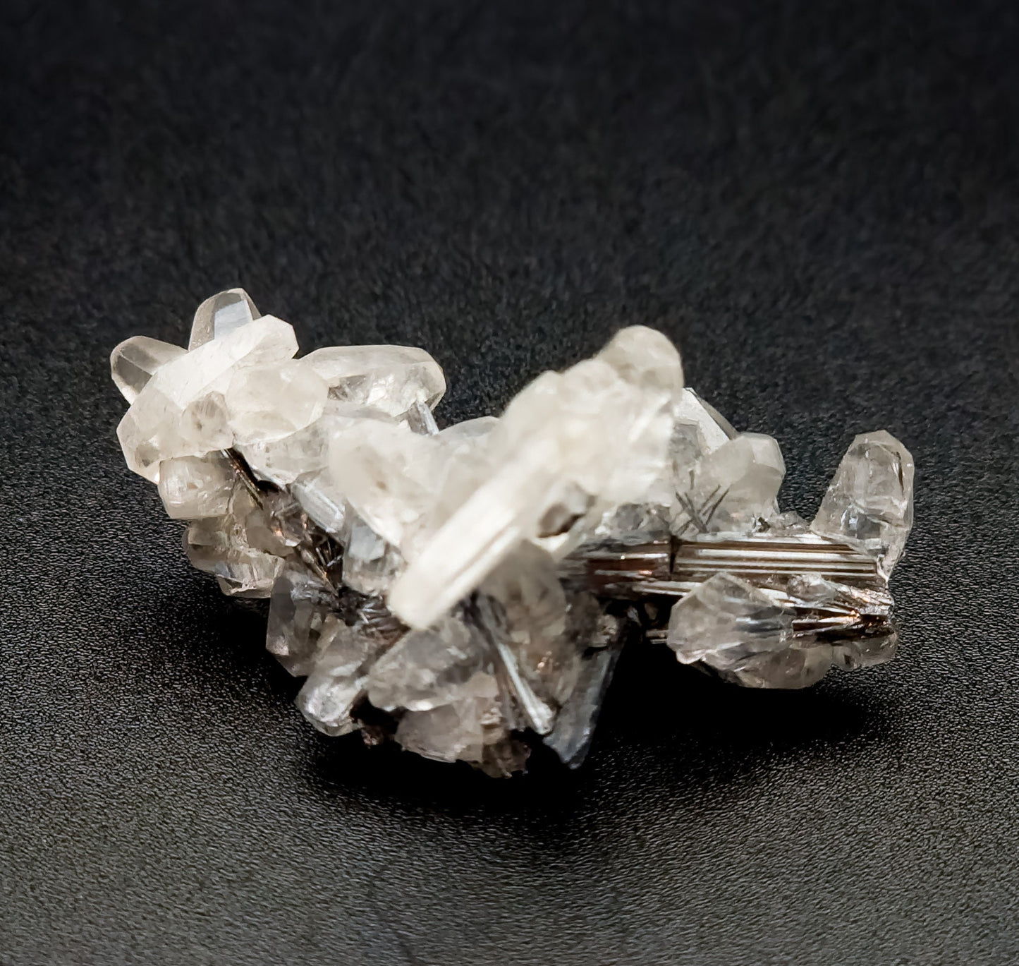 Calcite and Stibnite, Xikuangshan Sb deposit, Lengshuijiang Co., Loudi, Hunan, China (17)