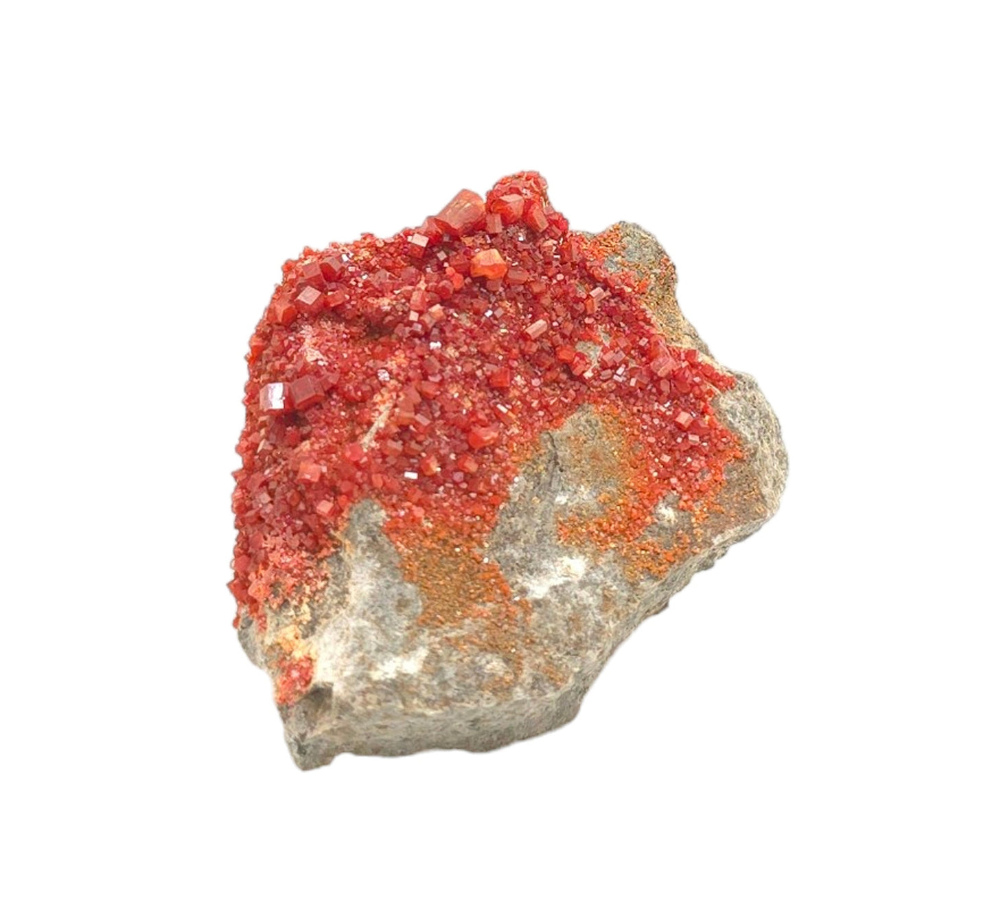 Vanadinite, Crystals on Matrix, Mibladen, Midelt, Morocco (81)