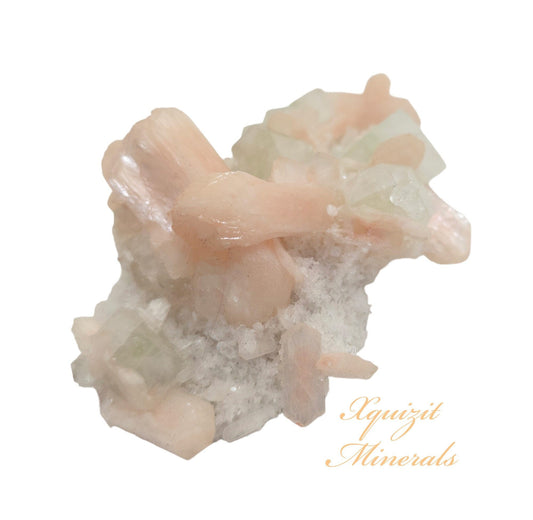 Apophyllite with Stilbite, Deccan Plateau, Jalgaon, India (ws1)