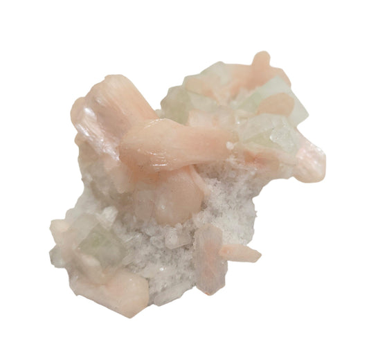 Apophyllite with Stilbite, Deccan Plateau, Jalgaon, India (ws1)