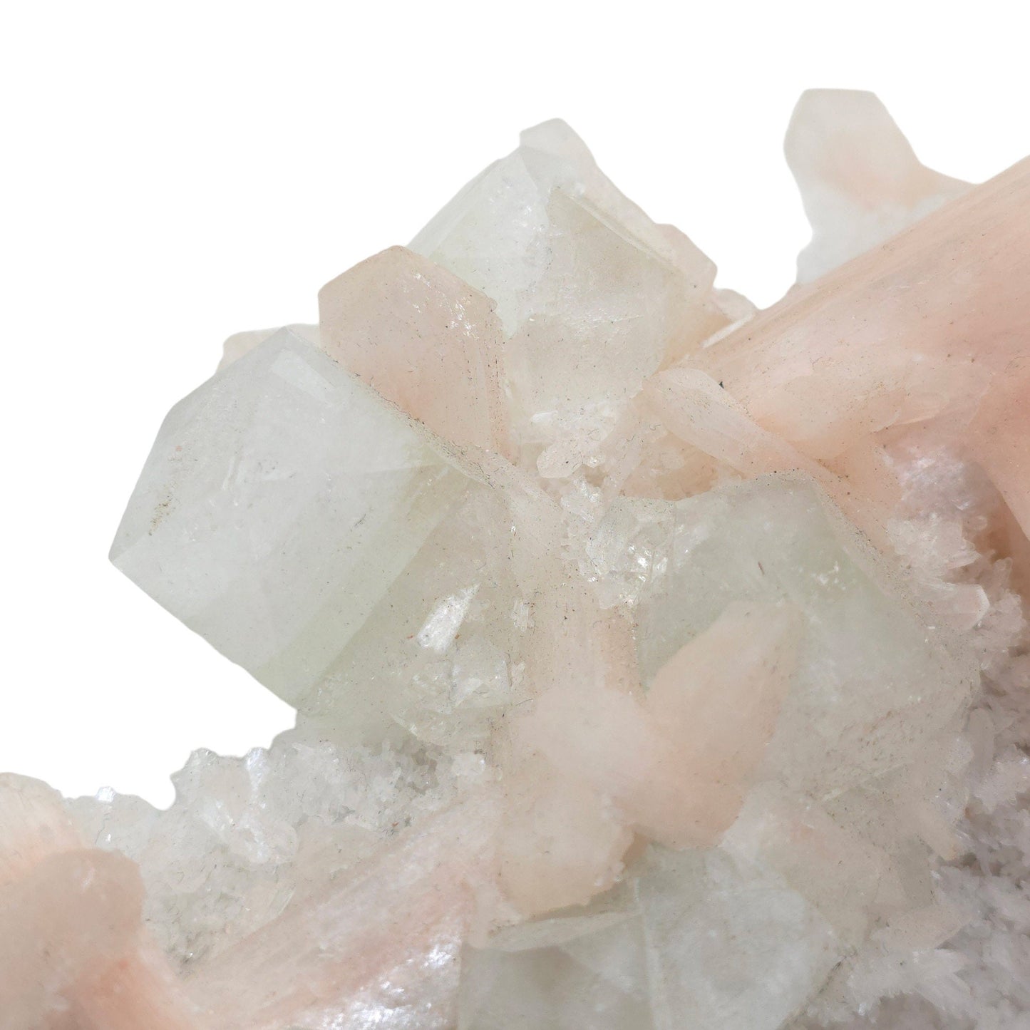 Apophyllite with Stilbite, Deccan Plateau, Jalgaon, India (ws1)