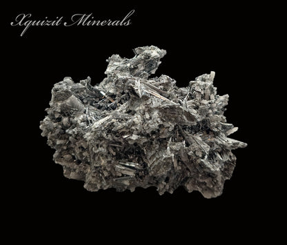 Calcita y Stibnita, depósito Xikuangshan Sb, Lengshuijiang Co., Loudi, Hunan, China