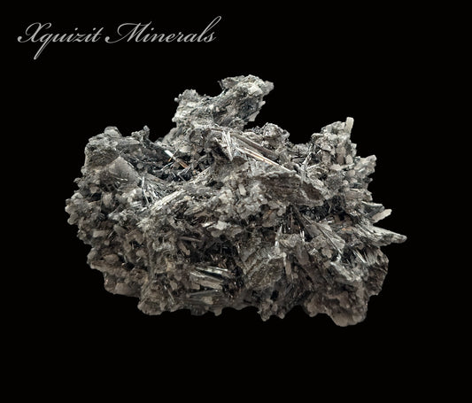 Calcite and Stibnite, Xikuangshan Sb deposit, Lengshuijiang Co., Loudi, Hunan, China