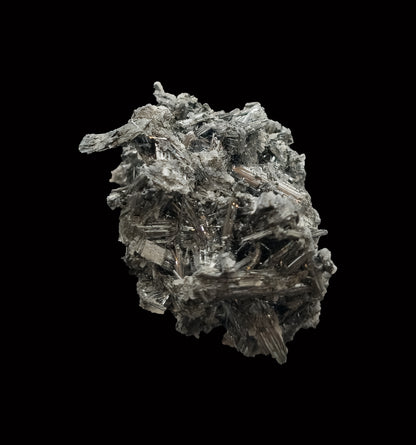 Calcita y Stibnita, depósito Xikuangshan Sb, Lengshuijiang Co., Loudi, Hunan, China