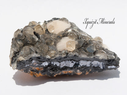Cerussite, Barite, Galena, Mibladen, Morocco (54)