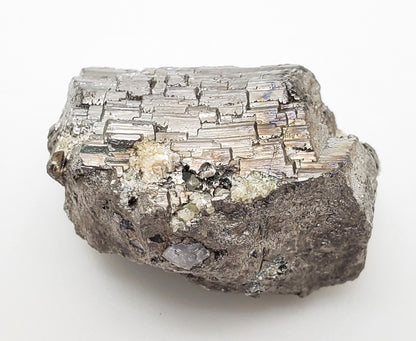 Arsenopyrite, Calcite, Yaogangxian Mine, Yizhang Co., Chenzhou, Hunan, China (22)