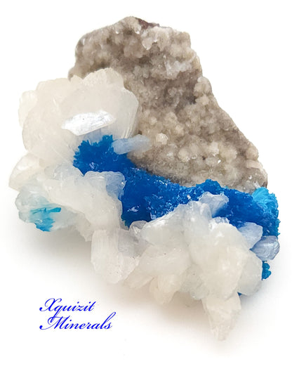 Cavansite and Stilbite, Wagholi Quarry, Wagholi, Pune District (Poonah District), Maharashtra, India (28)