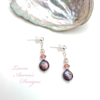 Pearl and Silver Earrings