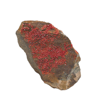 Vanadinite, Crystals on Matrix, Apache Mine, Gila Co., Arizona (81)