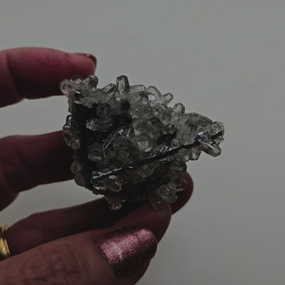Calcite and Stibnite, RARE, Xikuangshan Sb deposit, Lengshuijiang Co., Loudi, Hunan, China (42)